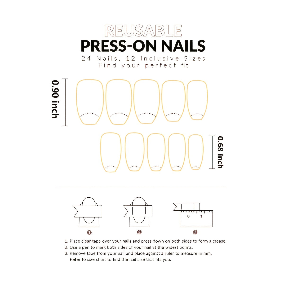 Middle Length Pink Glossy Ballet False Nails with Heart Pattern - Long-Lasting, Easy to Apply Press On Nails for Valentines Day - Perfect for Romantic Occasions and Self-Care