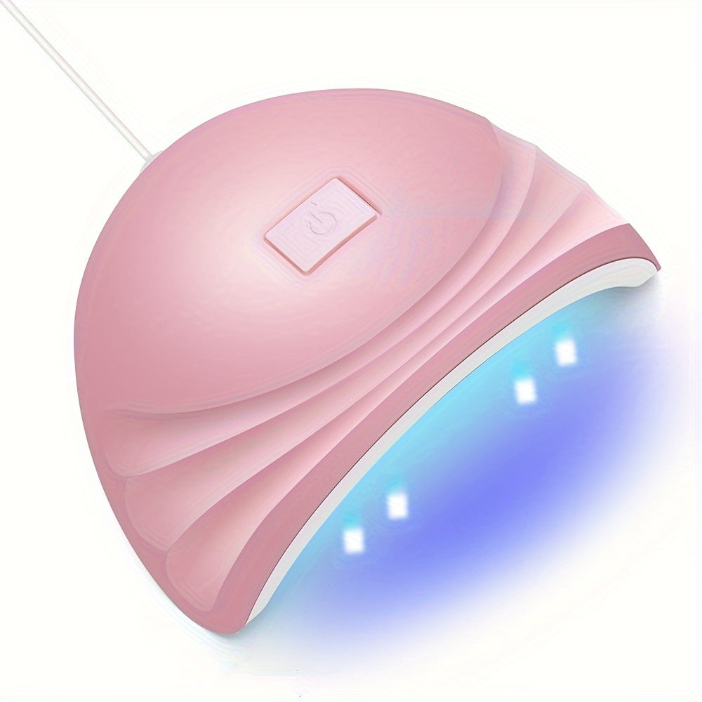 1pc Portable LED Nail Lamp Dryer - Fast Drying, Professional Gel Polish Curing, Compact Design for Home Salon Manicure, Nails Art Tools, Easy to Use, Long-Lasting LED Light, Safe for Fingers