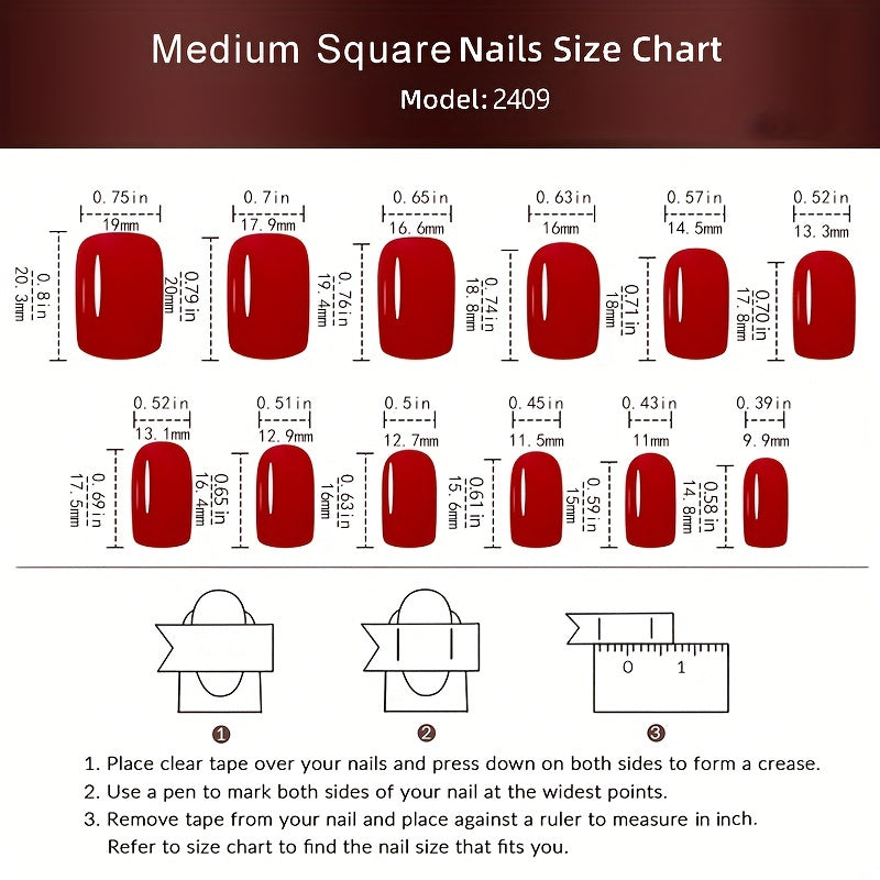 24pcs Glossy Medium Square Fake Nails White And Pink False Nails Glitter Sequins Stick On Nails Press On Nails Luxury Acrylic Nails For Women Girls