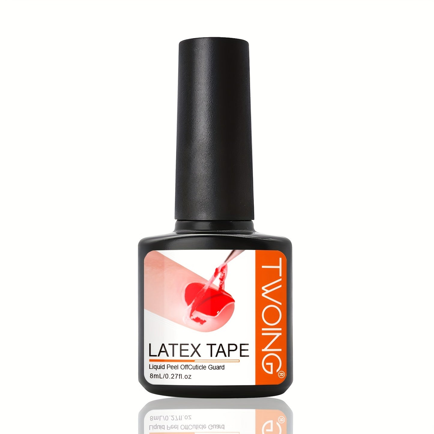 8ml Liquid Latex For Nails, Fast Drying Liquid Latex Nail Polish Barrier Peel Off Latex Tape, Nail Polish Skin Protector Cuticle Guard For Fingers Nail Painting For Various Nail Art, Without acetone