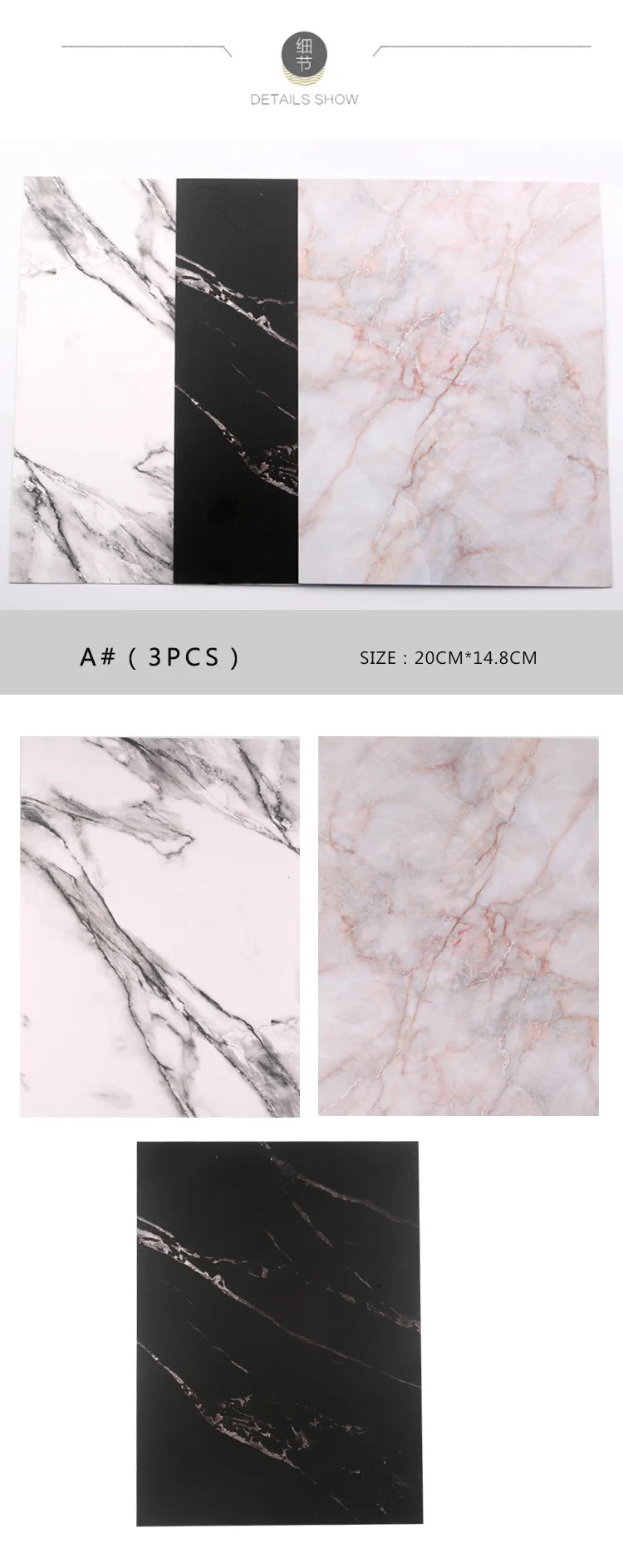 Nail Art Photo Props Japanese Style Marble Manicure Background Paper Nail Work Fields Display Board Field Of Work Nails