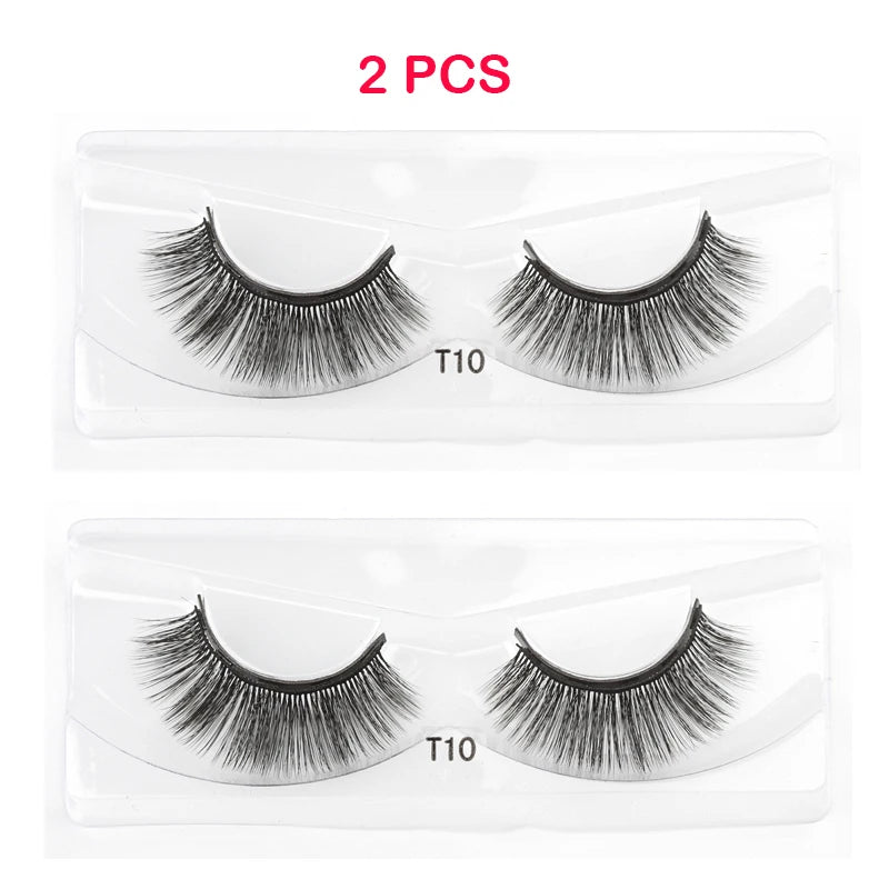 Magnetic Eyelashes 3D Mink Eyelashes Magnetic Eyeliner Magnetic Lashes Short False Lashes Lasting Handmade Eyelash Makeup Tools