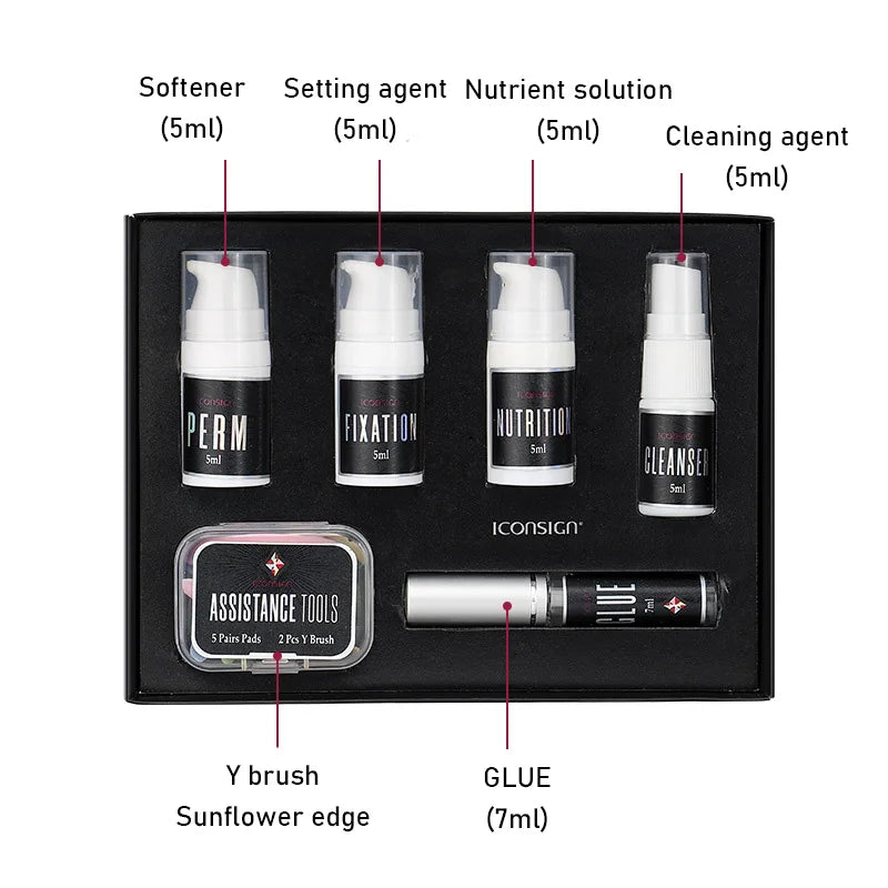 Lash Lift Kit Perm-Set ICONSIGN Eyelash Extensions Supplies Perm Curling Brow Lamination Kit Makeup Tools Beauty Shop