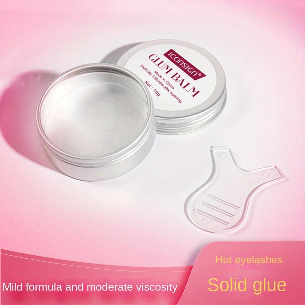 Lash Lift Glue Solid Gel Odorless Ultra-fast Bonding Eyelash Perm Solid Glue Non-irritating Lifting Lash Wax Fixing Glue 15g