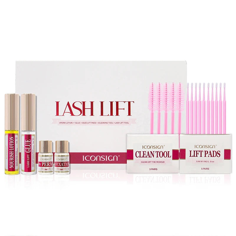 Lash Lift Kit Perm-Set ICONSIGN Eyelash Extensions Supplies Perm Curling Brow Lamination Kit Makeup Tools Beauty Shop