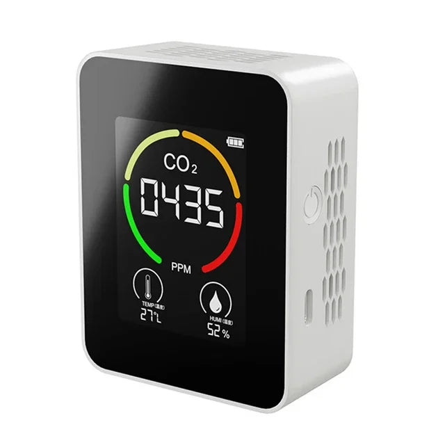 New Air Quality Detector Carbon Dioxide Detector Agricultural Production Greenhouse Gas Monitor Air Quality Tester CO2 Meter