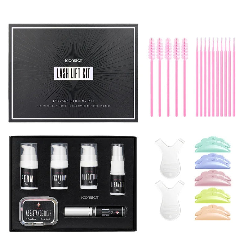 Lash Lift Kit Perm-Set ICONSIGN Eyelash Extensions Supplies Perm Curling Brow Lamination Kit Makeup Tools Beauty Shop