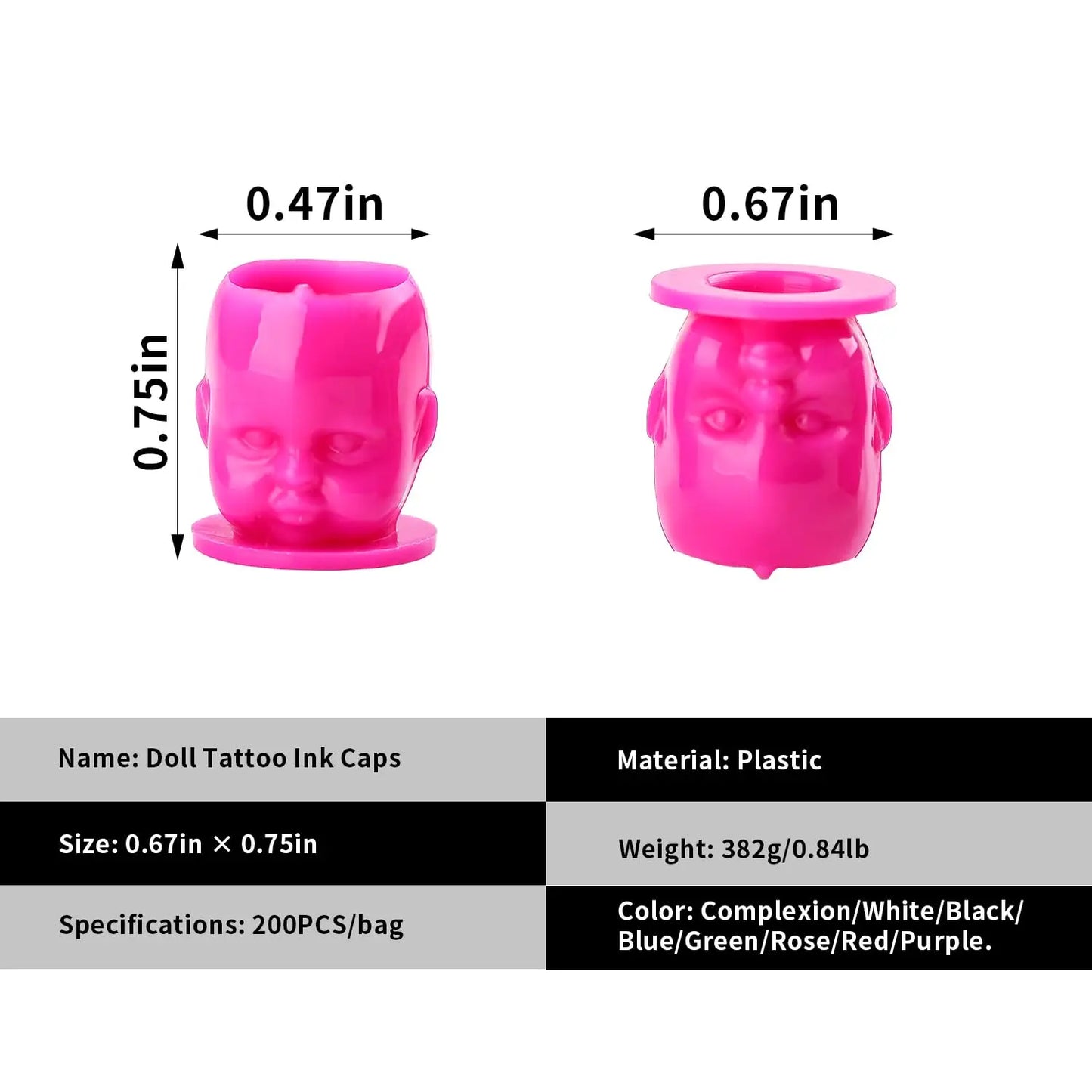 Plastic Disposable Tattoo Ink Cups