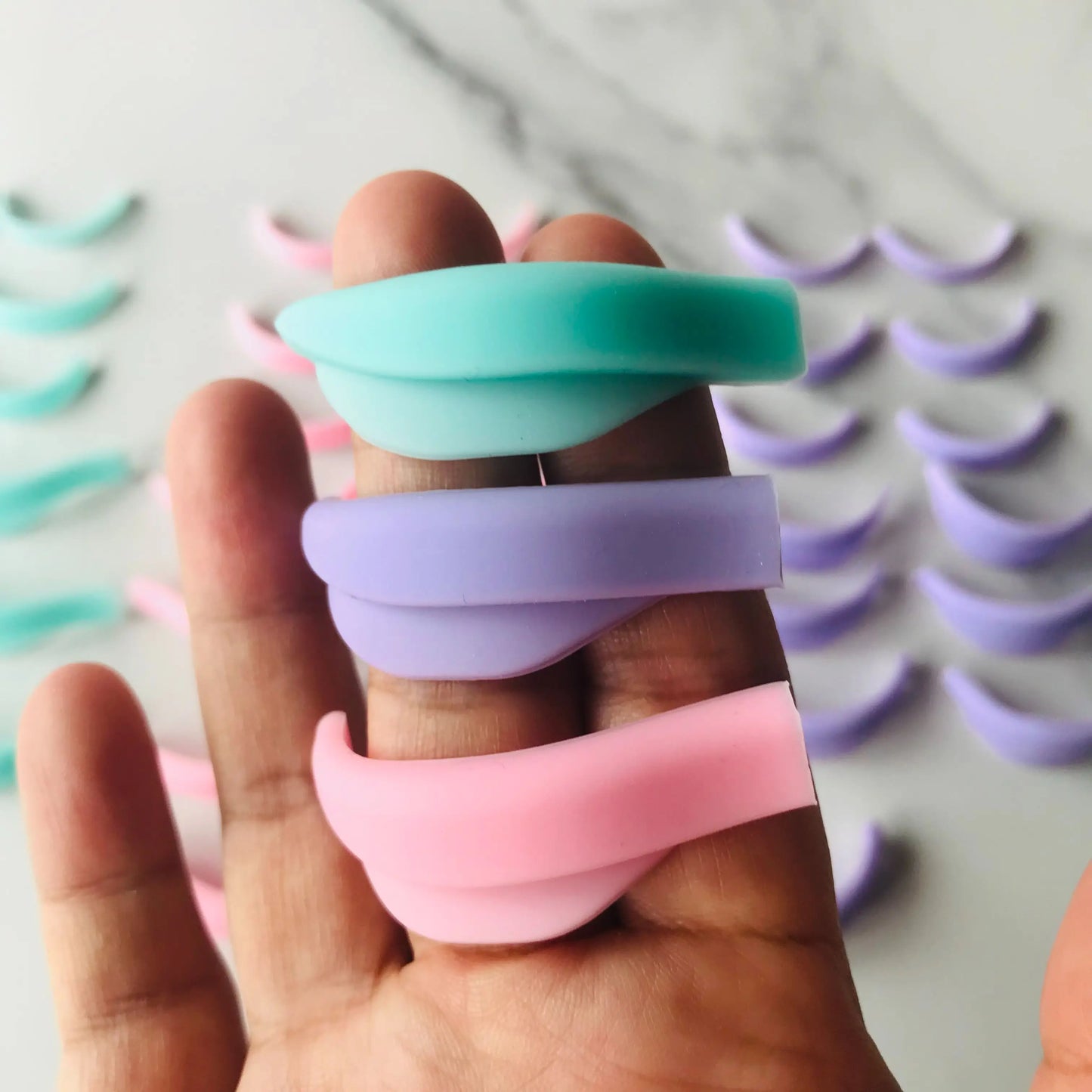 7 Pairs Lash Lift Perm Silicone Shields Pads Rollers Curler for Lash Lifting Perming Eyelash Extension Reusable Eyelash Tools