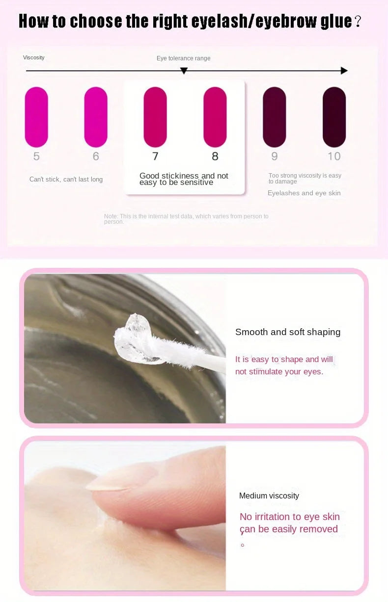 Lash Lift Glue Solid Gel Odorless Ultra-fast Bonding Eyelash Perm Solid Glue Non-irritating Lifting Lash Wax Fixing Glue 15g