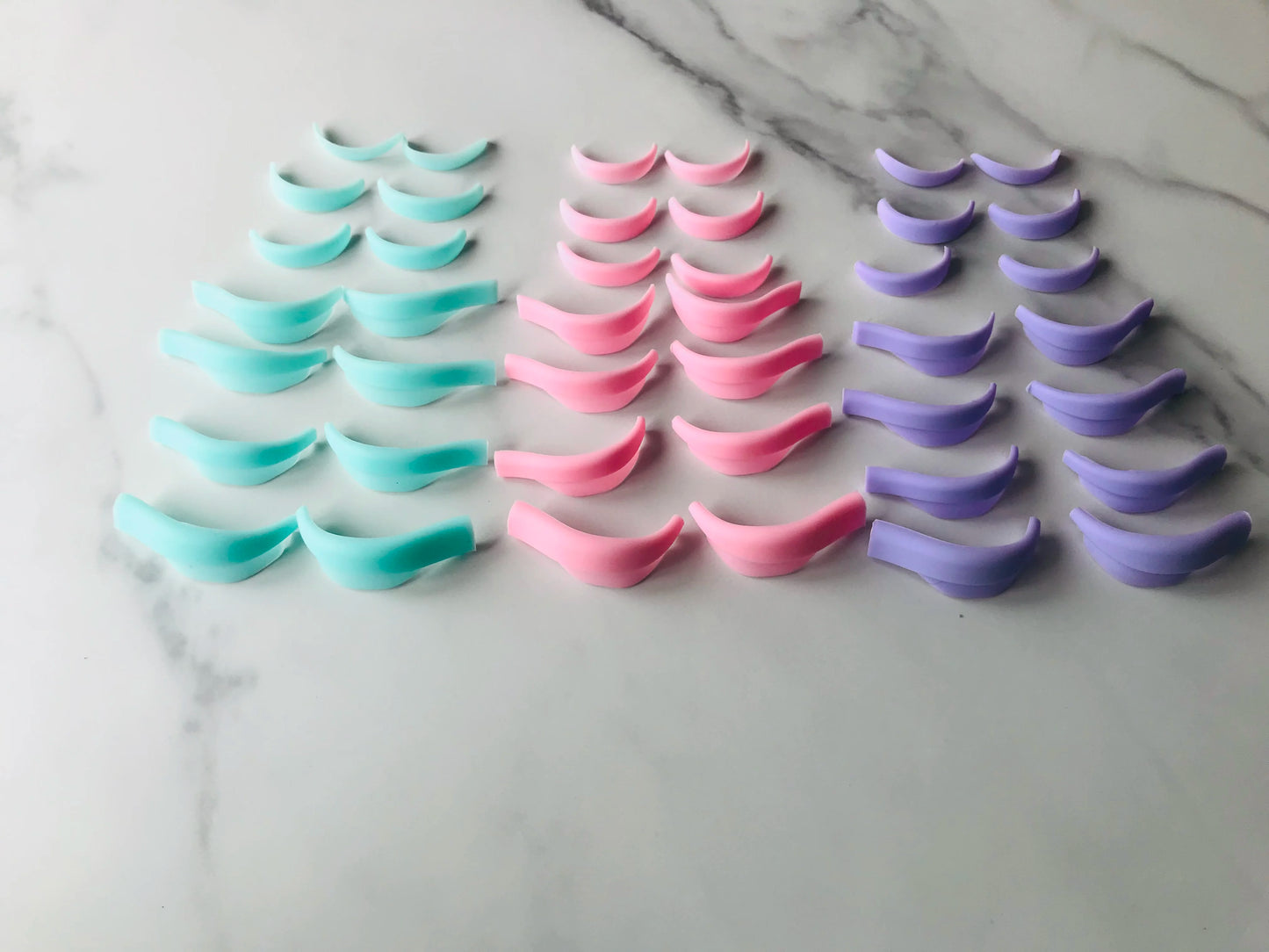 7 Pairs Lash Lift Perm Silicone Shields Pads Rollers Curler for Lash Lifting Perming Eyelash Extension Reusable Eyelash Tools