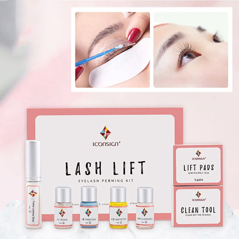 Lash Lift Kit Perm-Set ICONSIGN Eyelash Extensions Supplies Perm Curling Brow Lamination Kit Makeup Tools Beauty Shop
