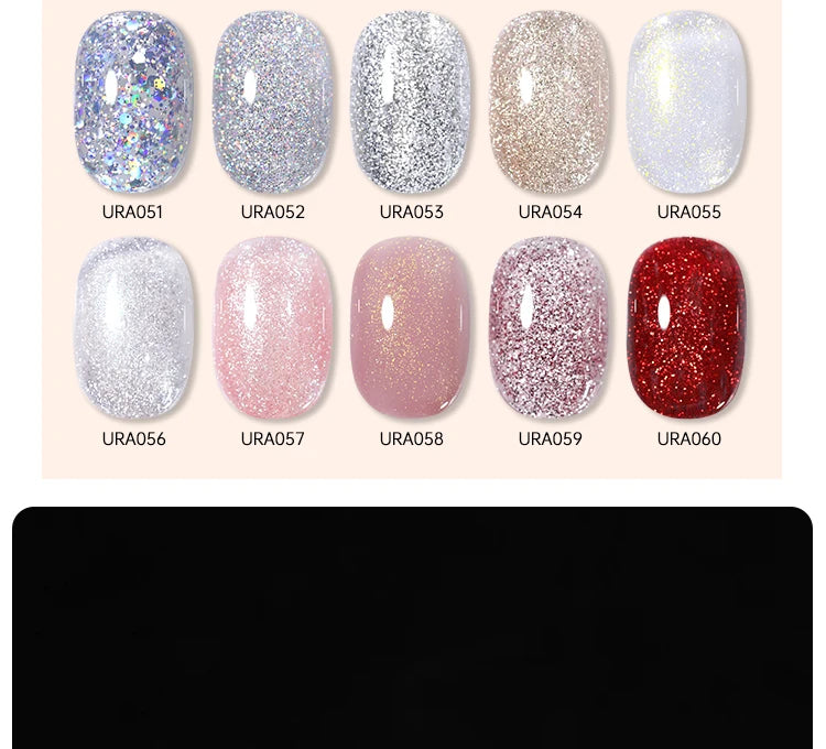 UR SUGAR 15ml Fiber Rubber Base Gel Upgrade Broken Nail Repaired Fiberglass Clear Quick Building UV Construction Gel Soak Off
