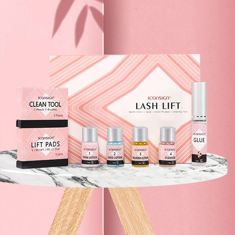 Lash Lift Kit Perm-Set ICONSIGN Eyelash Extensions Supplies Perm Curling Brow Lamination Kit Makeup Tools Beauty Shop