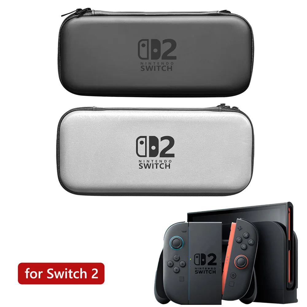 for 2025 Switch 2 Slim Travel Carrying Case Accessories, Waterproof EVA Hard Shell Protective Storage Hand Bag NS 2