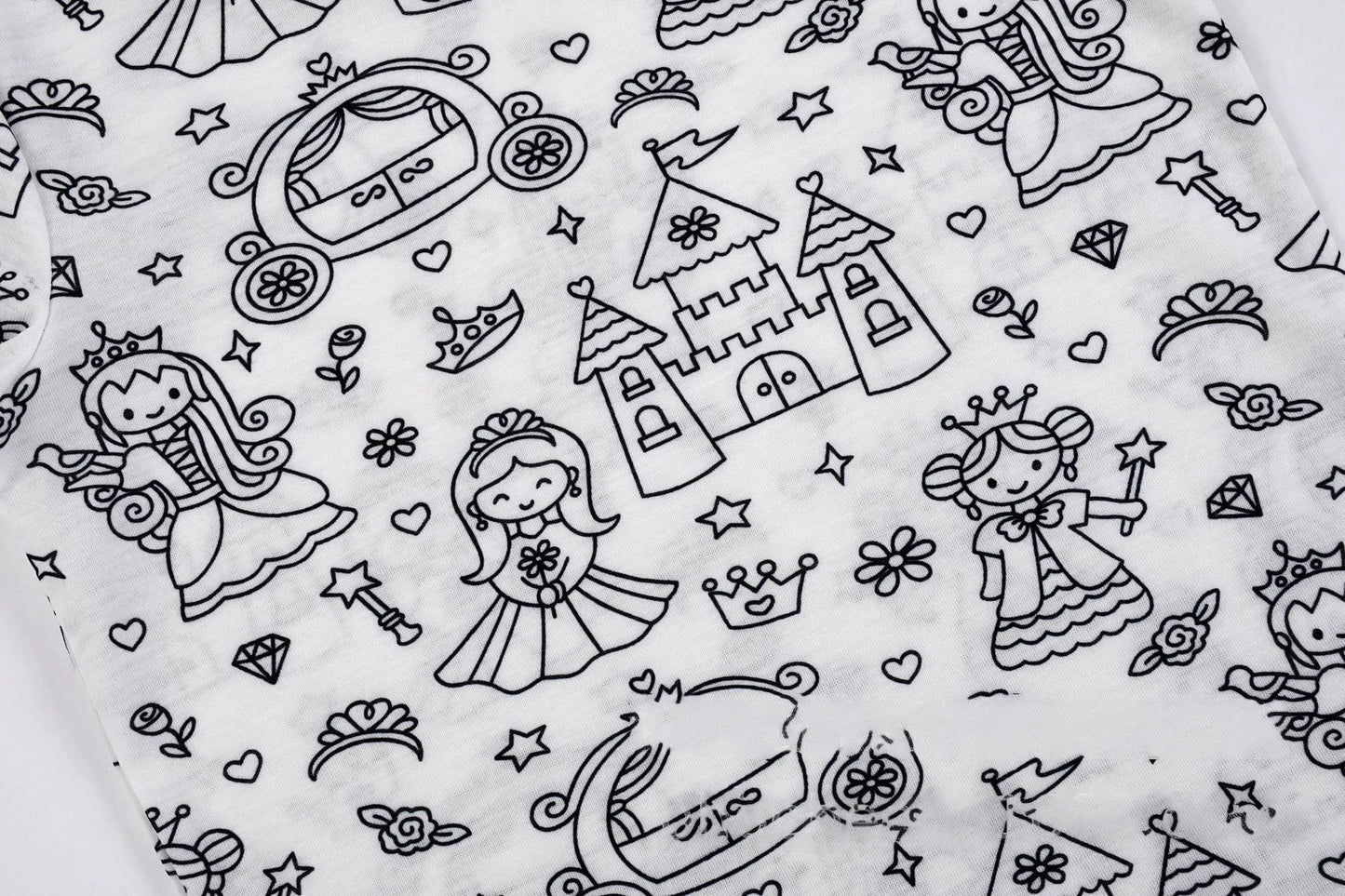 DIY Sketch Colorful Pajama Set For Kid Summer Freehand Graffiti Handicraft Homewear Baby Boy Girl Short Sleeved Shorts Sleepwear