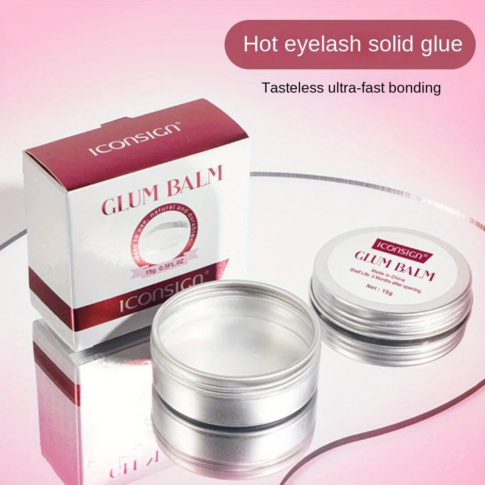 Lash Lift Glue Solid Gel Odorless Ultra-fast Bonding Eyelash Perm Solid Glue Non-irritating Lifting Lash Wax Fixing Glue 15g