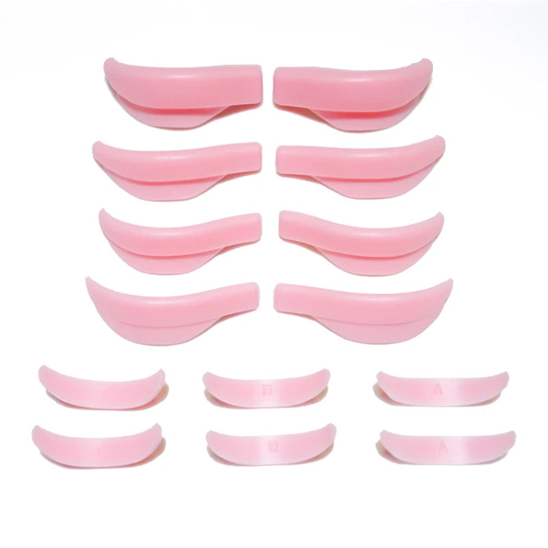 7 Pairs Lash Lift Perm Silicone Shields Pads Rollers Curler for Lash Lifting Perming Eyelash Extension Reusable Eyelash Tools