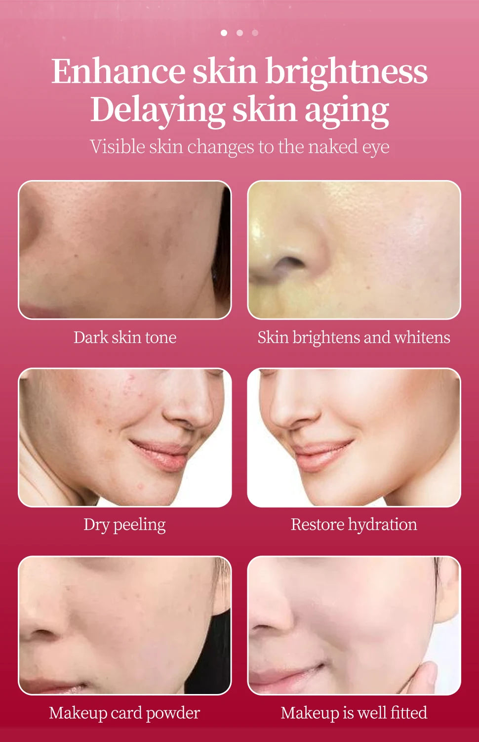 Hyaluronic Acid Oxygen Serum Ampoule Skin anti-aging spray Salmon DNA copper peptide GHK-Cu