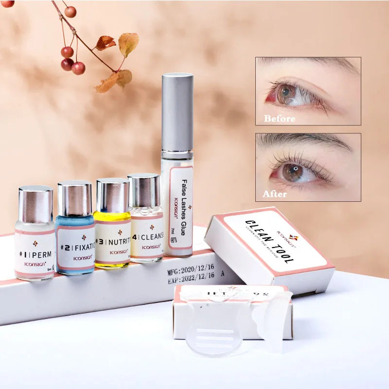Lash Lift Kit Perm-Set ICONSIGN Eyelash Extensions Supplies Perm Curling Brow Lamination Kit Makeup Tools Beauty Shop