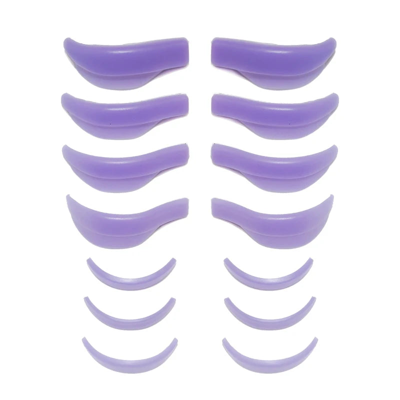 7 Pairs Lash Lift Perm Silicone Shields Pads Rollers Curler for Lash Lifting Perming Eyelash Extension Reusable Eyelash Tools