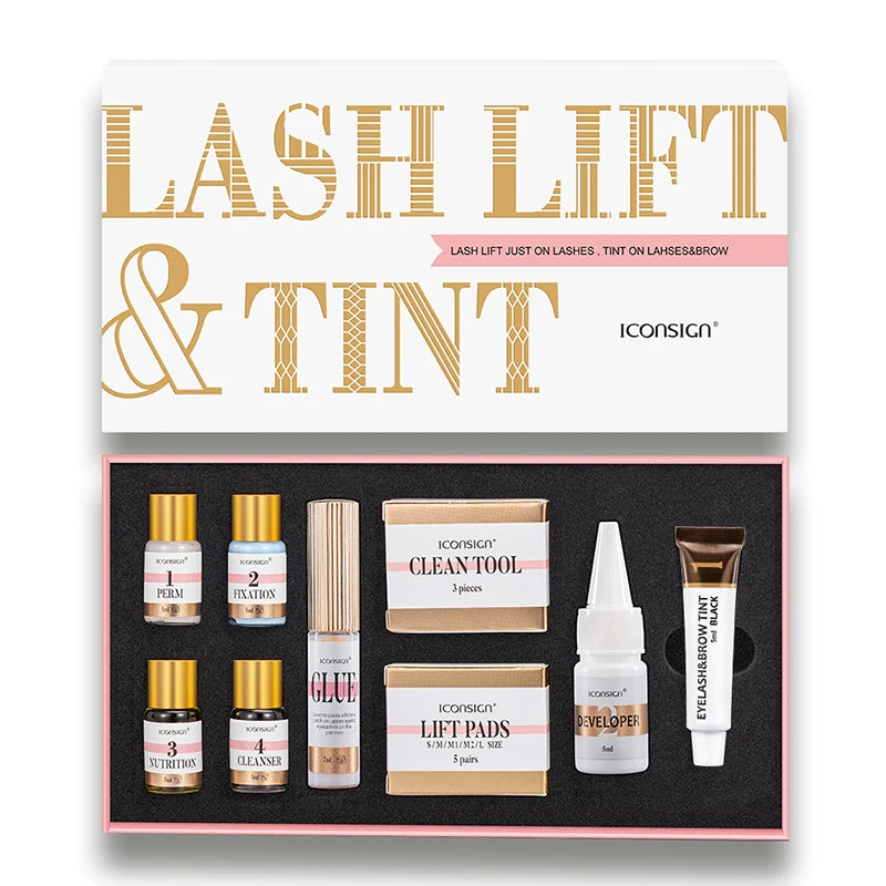 Lash Lift Kit Perm-Set ICONSIGN Eyelash Extensions Supplies Perm Curling Brow Lamination Kit Makeup Tools Beauty Shop