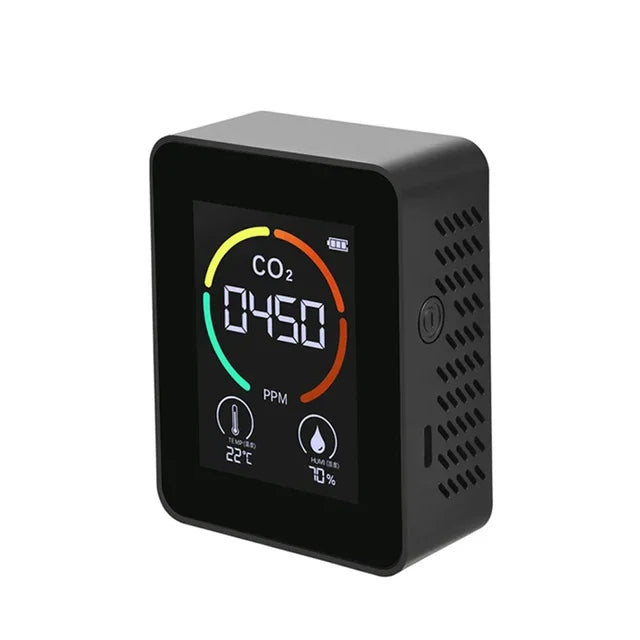 New Air Quality Detector Carbon Dioxide Detector Agricultural Production Greenhouse Gas Monitor Air Quality Tester CO2 Meter