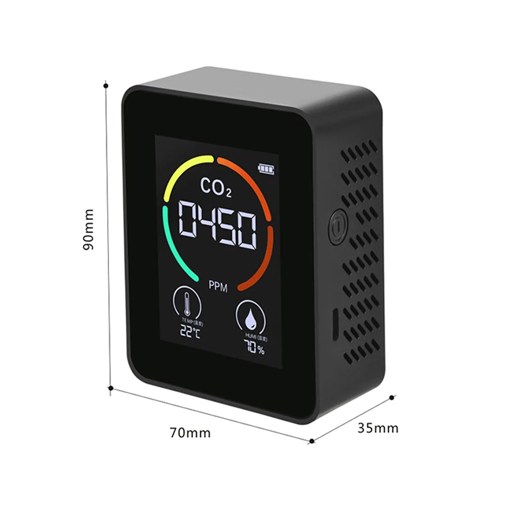 New Air Quality Detector Carbon Dioxide Detector Agricultural Production Greenhouse Gas Monitor Air Quality Tester CO2 Meter