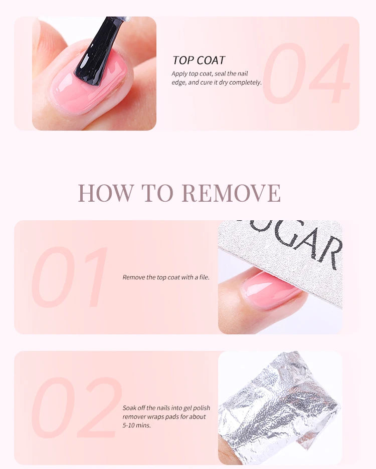 UR SUGAR 15ml Fiber Rubber Base Gel Upgrade Broken Nail Repaired Fiberglass Clear Quick Building UV Construction Gel Soak Off