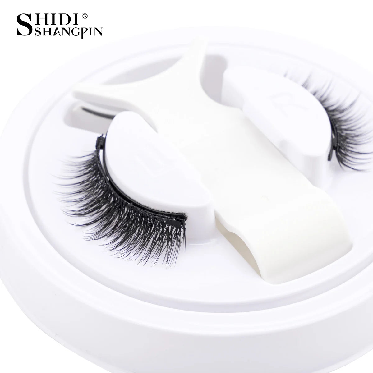 1 Pair Magnetic Eyelashes Set Reusable Easy to use Eyelash Extension Tools Natural Curler False Eyelashes With Magnetic Tweezers
