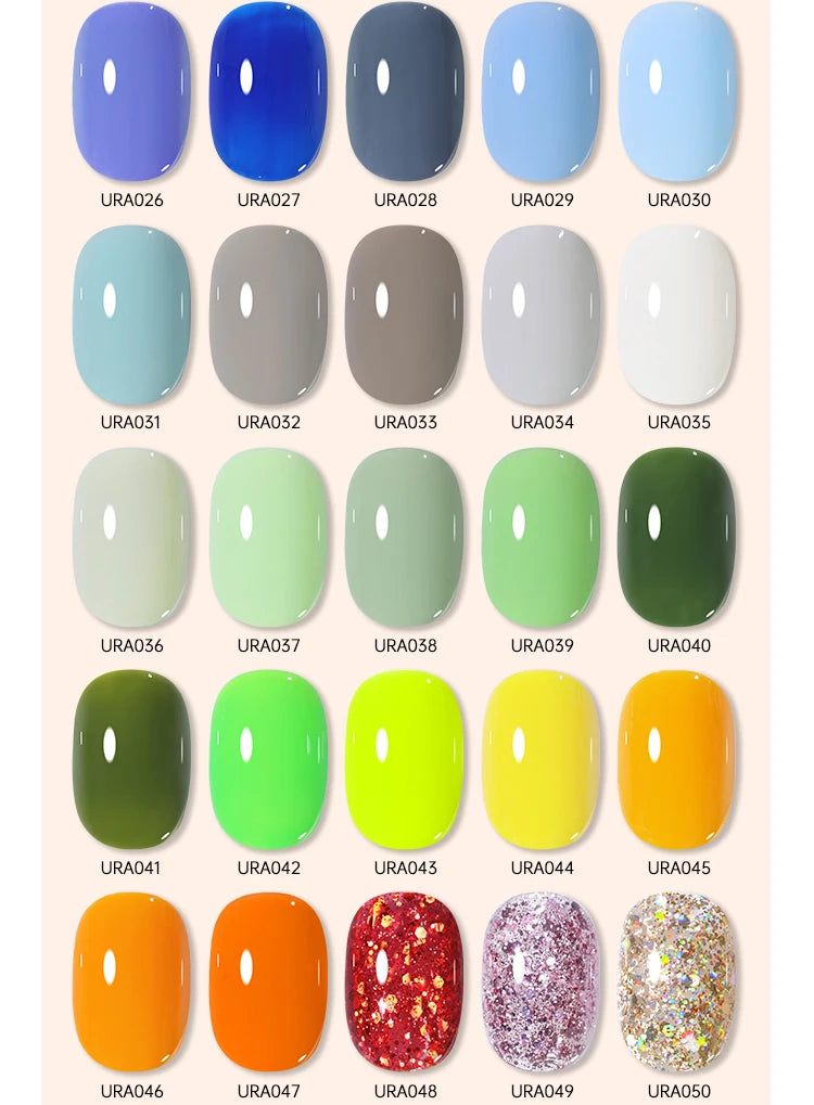 UR SUGAR 15ml Fiber Rubber Base Gel Upgrade Broken Nail Repaired Fiberglass Clear Quick Building UV Construction Gel Soak Off