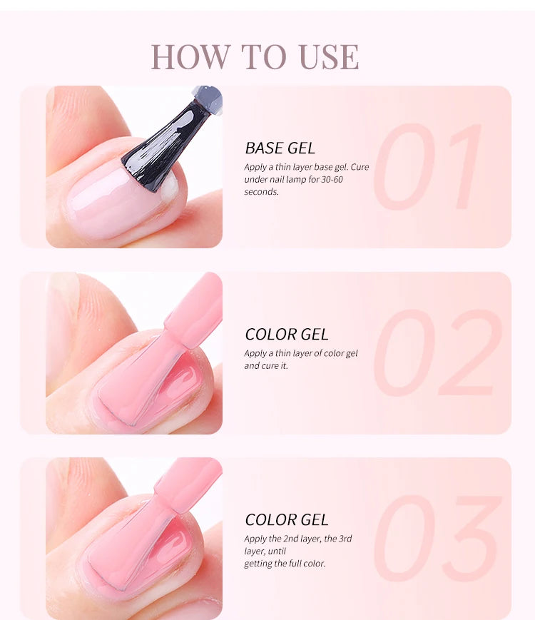 UR SUGAR 15ml Fiber Rubber Base Gel Upgrade Broken Nail Repaired Fiberglass Clear Quick Building UV Construction Gel Soak Off