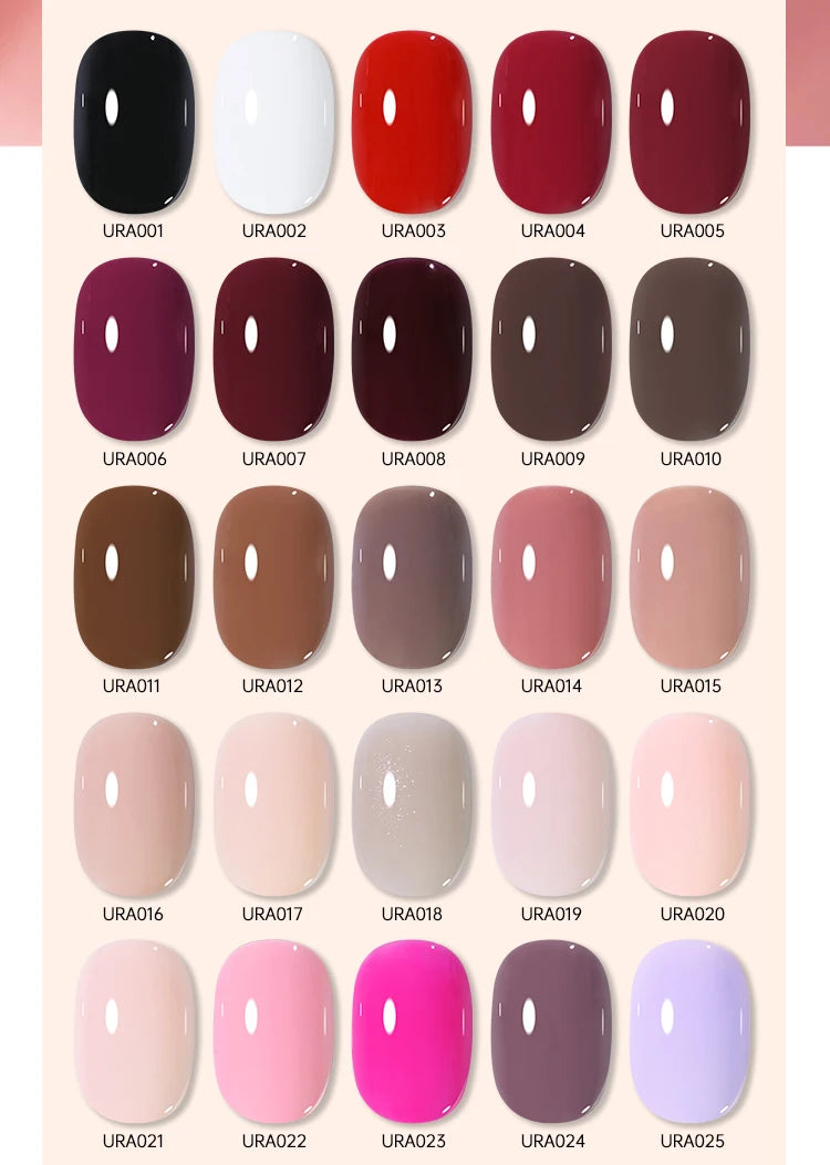 UR SUGAR 15ml Fiber Rubber Base Gel Upgrade Broken Nail Repaired Fiberglass Clear Quick Building UV Construction Gel Soak Off