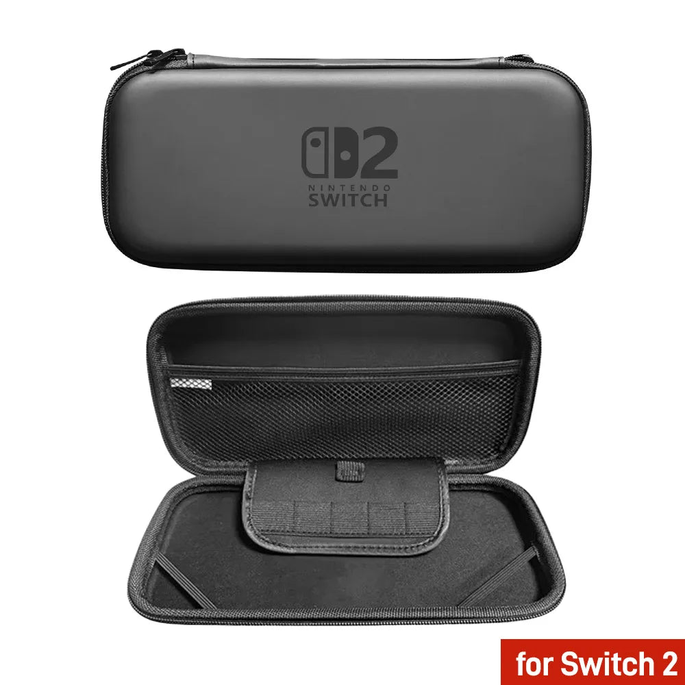 for 2025 Switch 2 Slim Travel Carrying Case Accessories, Waterproof EVA Hard Shell Protective Storage Hand Bag NS 2