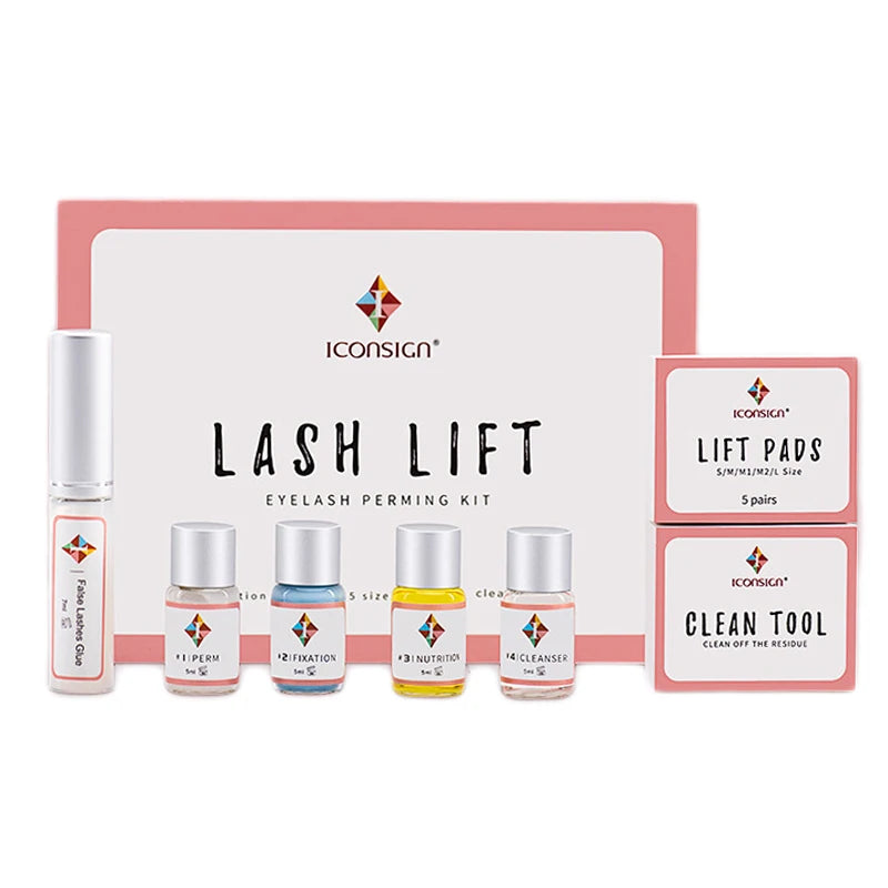 Lash Lift Kit Perm-Set ICONSIGN Eyelash Extensions Supplies Perm Curling Brow Lamination Kit Makeup Tools Beauty Shop