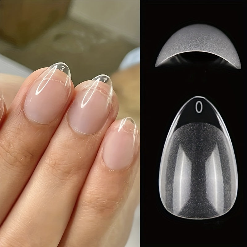 240pcs XXS Short Matte Clear Soft Gel Nail Tips - Easy-to-Apply False Nails for Quick Nail Extensions - Ideal Manicure Tool for DIY Nail Art Enthusiasts