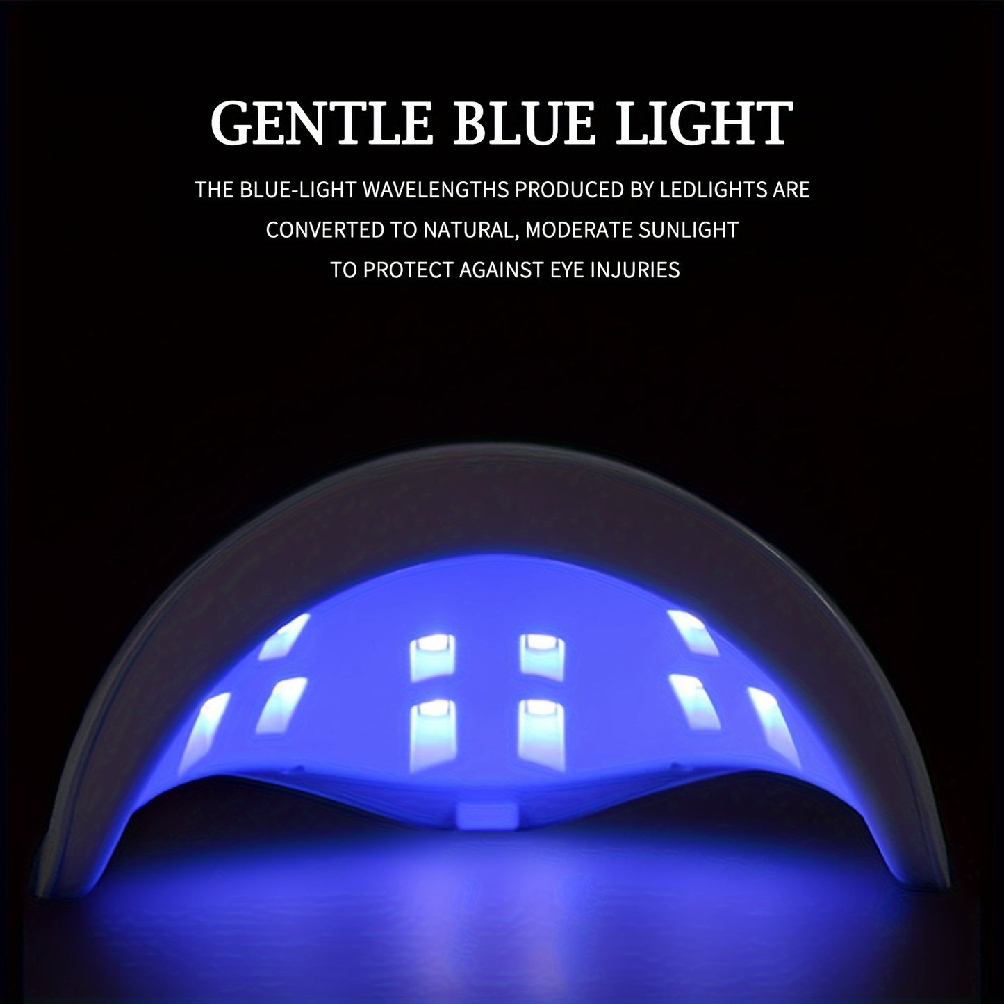 1pc Portable LED Nail Lamp Dryer - Fast Drying, Professional Gel Polish Curing, Compact Design for Home Salon Manicure, Nails Art Tools, Easy to Use, Long-Lasting LED Light, Safe for Fingers