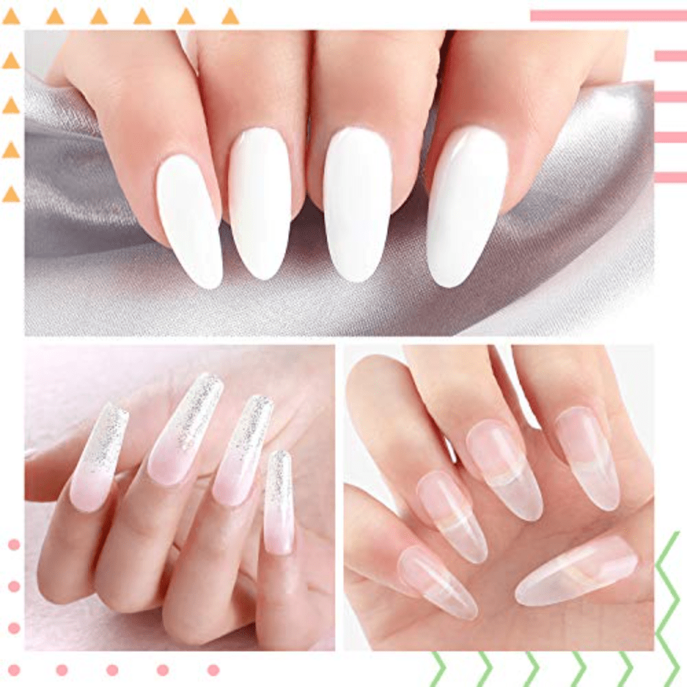 23 In 1 Acrylic Nail Kit For Beginners 12 Color Glitter Acrylic Powder White Clear Pinkish Acrylic Powder Nails Extension Nails Kit Acrylic Set Manicure Tools Acrylic Supplies For Women