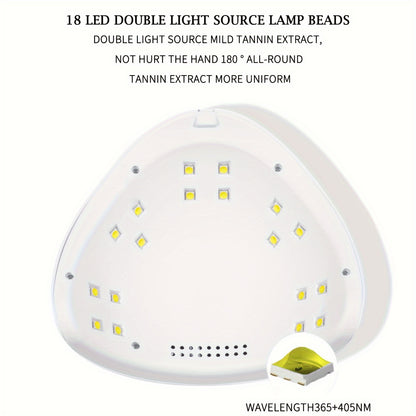 1pc Portable LED Nail Lamp Dryer - Fast Drying, Professional Gel Polish Curing, Compact Design for Home Salon Manicure, Nails Art Tools, Easy to Use, Long-Lasting LED Light, Safe for Fingers