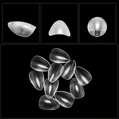 240pcs XXS Short Matte Clear Soft Gel Nail Tips - Easy-to-Apply False Nails for Quick Nail Extensions - Ideal Manicure Tool for DIY Nail Art Enthusiasts