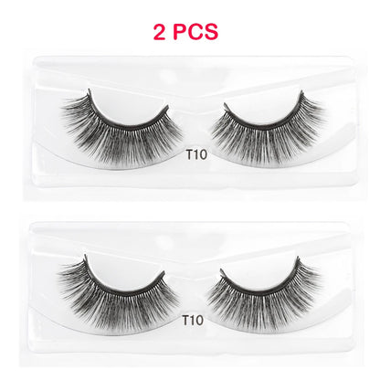 Magnetic Eyelashes 3D Mink Eyelashes Magnetic Eyeliner Magnetic Lashes Short False Lashes Lasting Handmade Eyelash Makeup Tools
