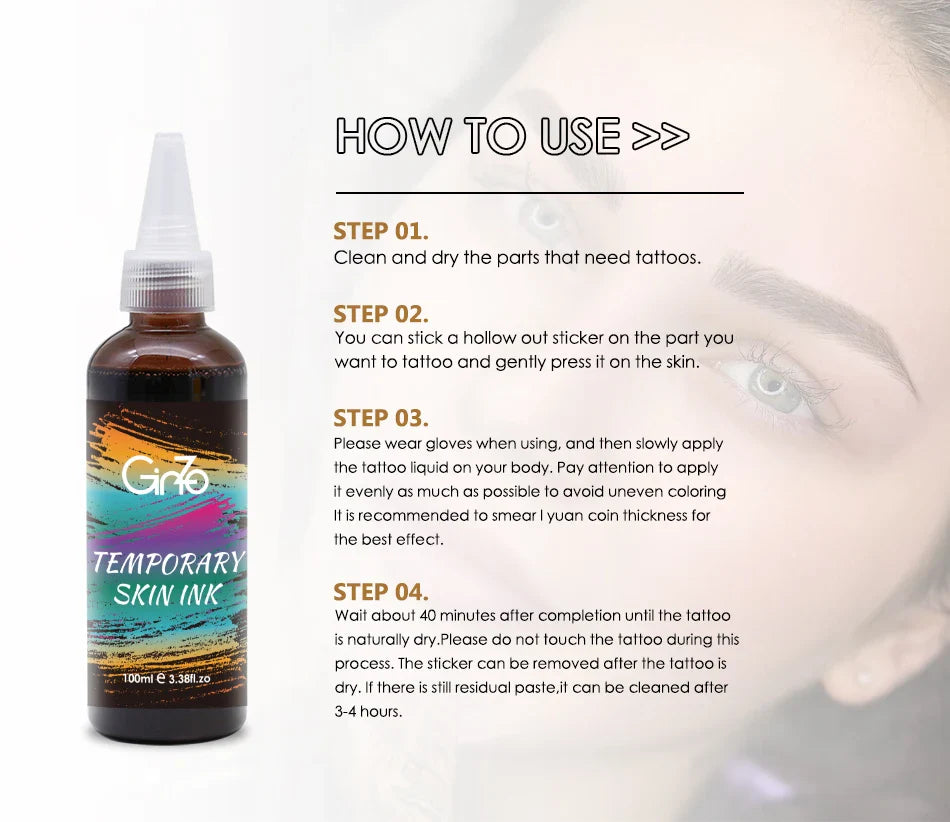 Temporary Eyebrows Air Brushing Tattoo Ink