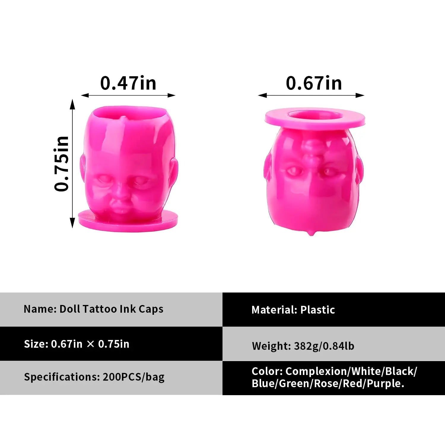 Plastic Disposable Tattoo Ink Cups