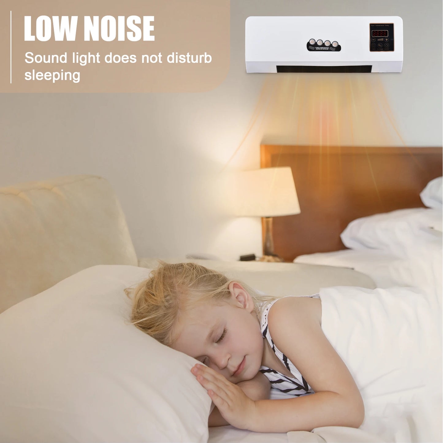 2 in 1 Portable Air Conditioner Electric Heater for Room Heating Cooling Fan with Remote Control and Timing Function Simple A/C