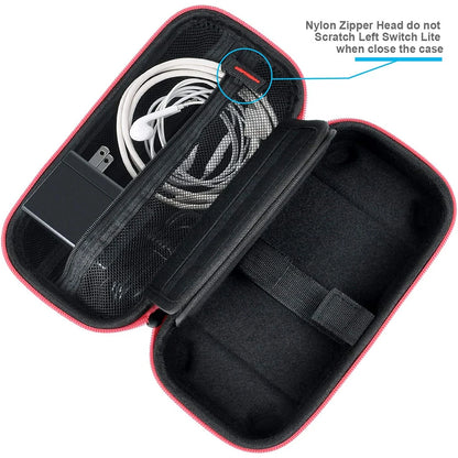 Travel Handbag Nylon EVA Hard Carrying Storage Case Thickened Scratch-resistant Double Compartment Dustproof for Switch Lite