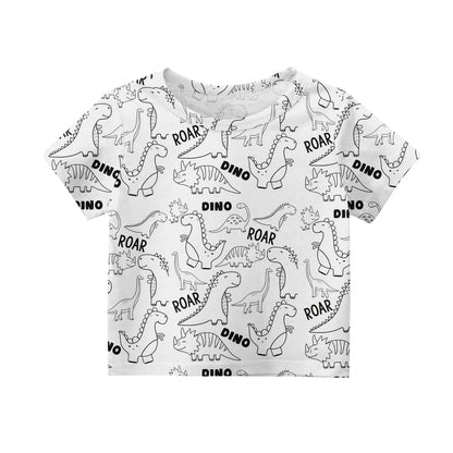 Children's Pajama Party DIY Graffiti Simple Drawing Home Clothes Colorable Two Piece Pajama Set Kids DIY Coloring Clothing