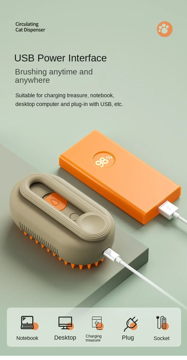 Pet electric spray comb