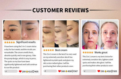 Original Korean Skincare for The Face 5 IN 1 Face Kit with For Skin Moisturizing Day & Night Care Beauty Health Skincare Korean