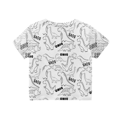 Children's Pajama Party DIY Graffiti Simple Drawing Home Clothes Colorable Two Piece Pajama Set Kids DIY Coloring Clothing