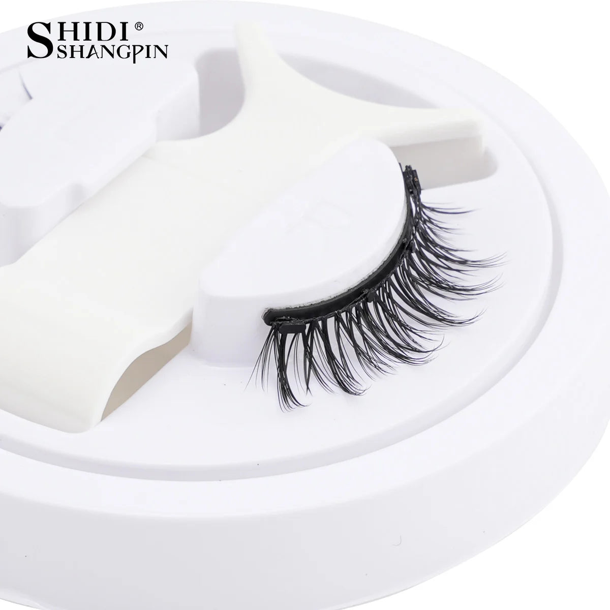 1 Pair Magnetic Eyelashes Set Reusable Easy to use Eyelash Extension Tools Natural Curler False Eyelashes With Magnetic Tweezers